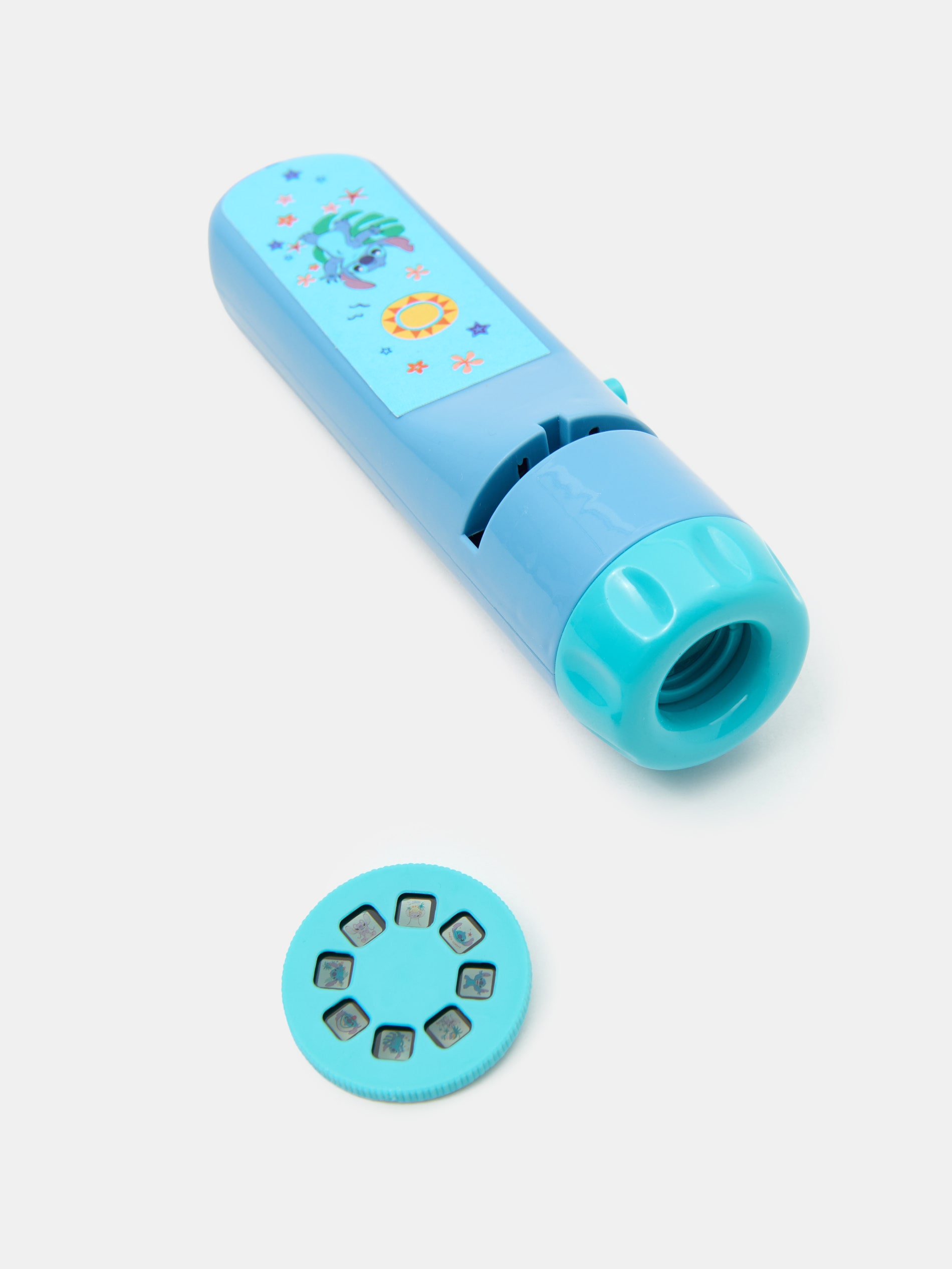 Latarka projektor Stitch z wymiennymi obrazkami