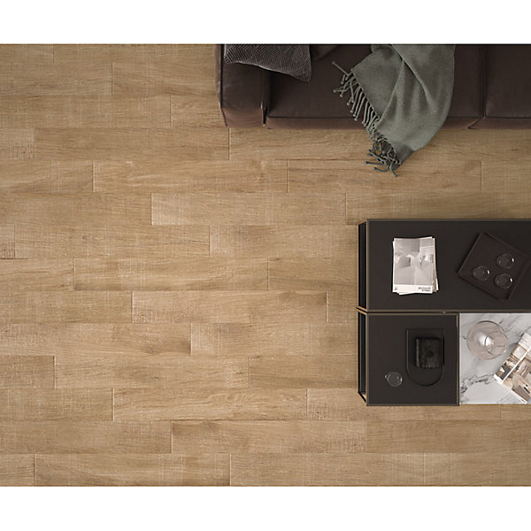 Carrelage extérieur antidérapant effet bois 20x120 cm ARTWOOD NATURAL GRIP