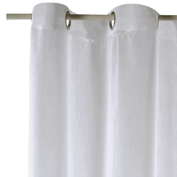 Voilage FILAMENT coloris blanc 140 x 240 cm