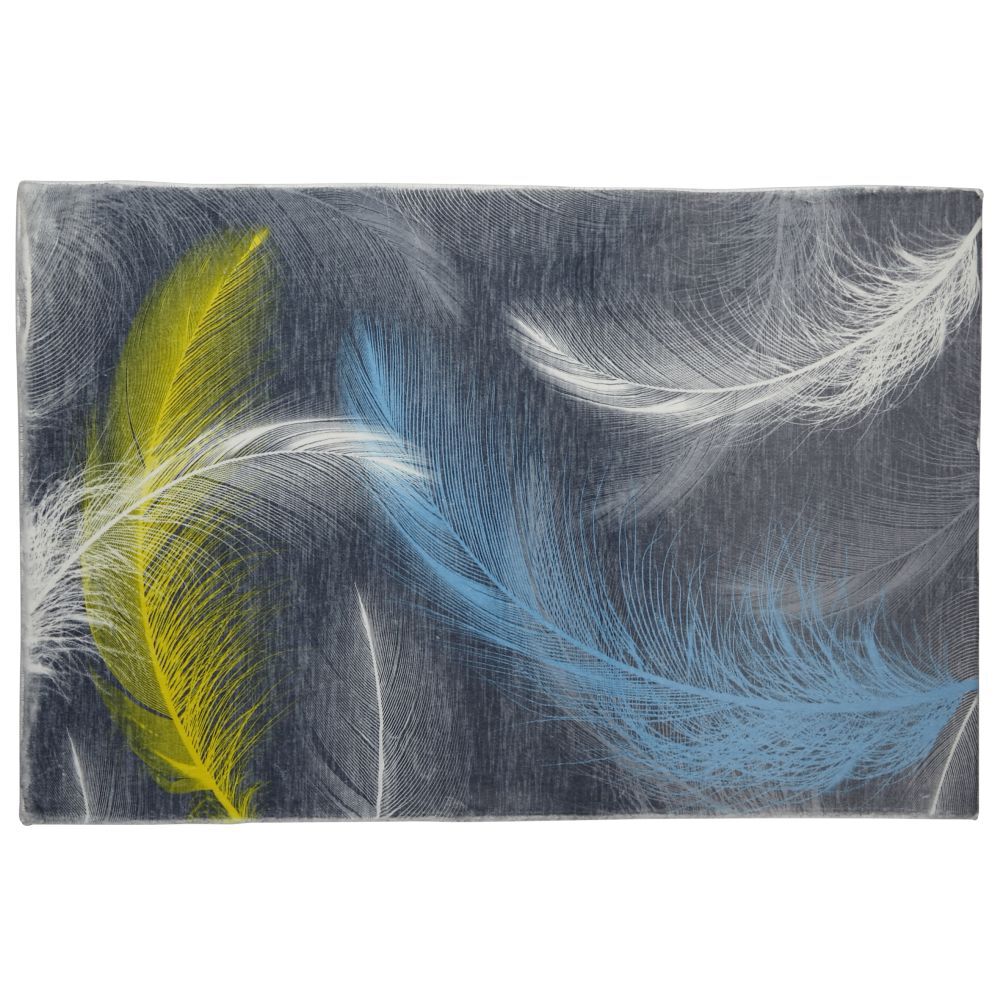 Tapis fourrure synthétique imprimé 90x60 cm