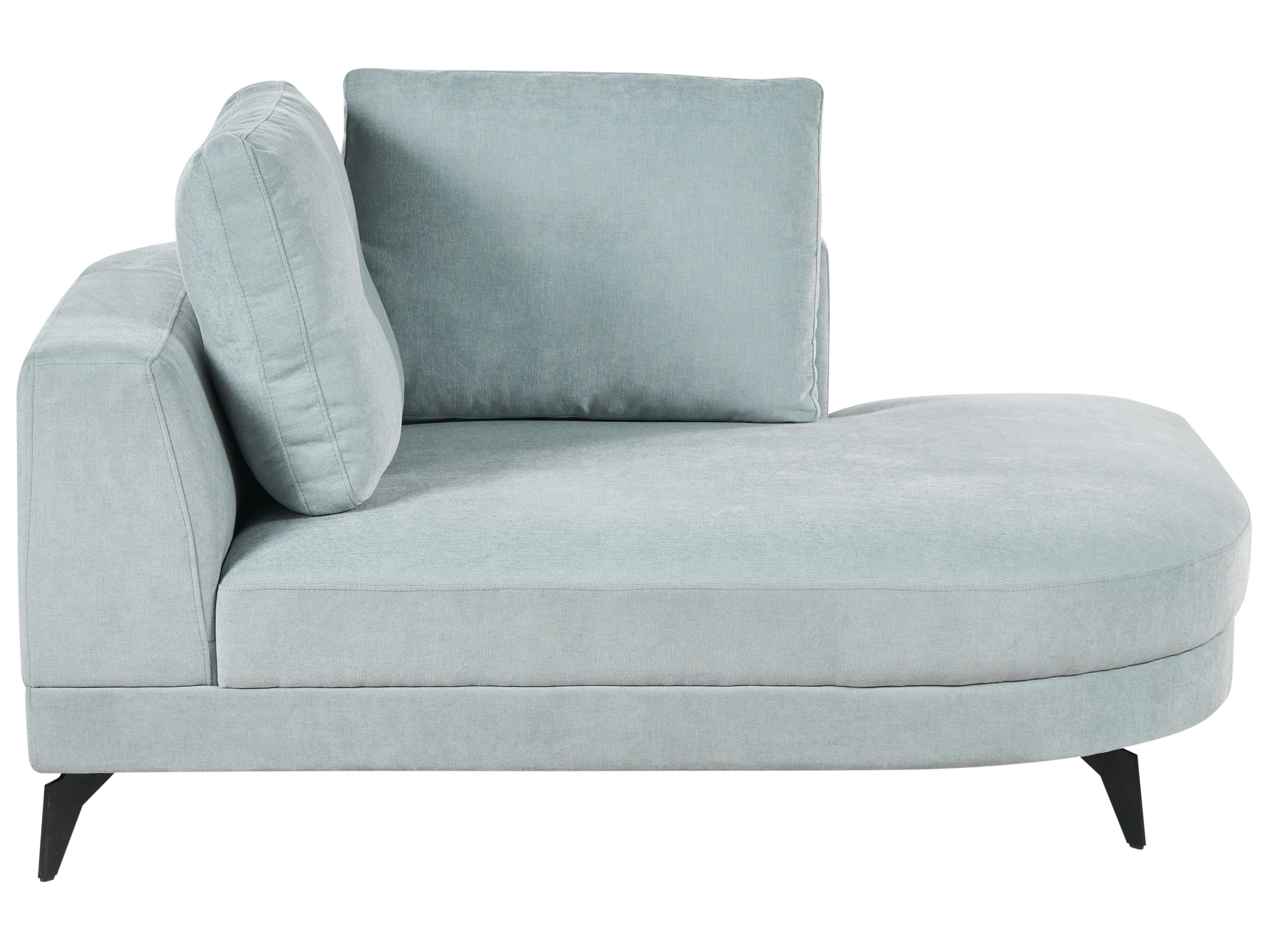 Chaise Longue MARUM Chenille Light Blue