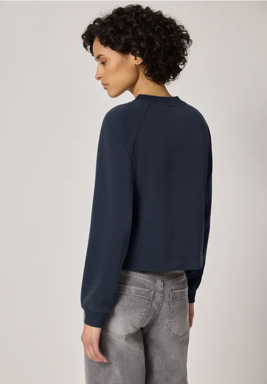 Silk-Look Jacke mit Zipper