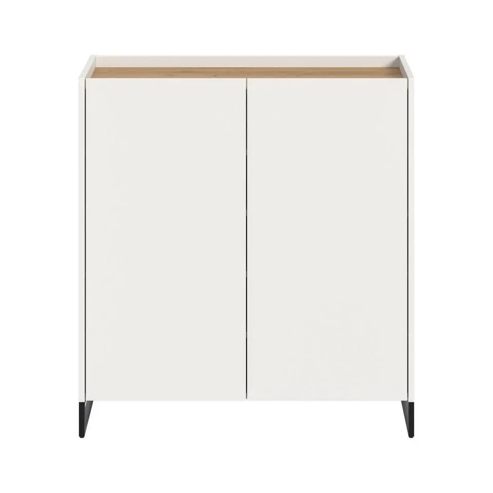 Hioshop Drive schoenenkast 2 deuren wit