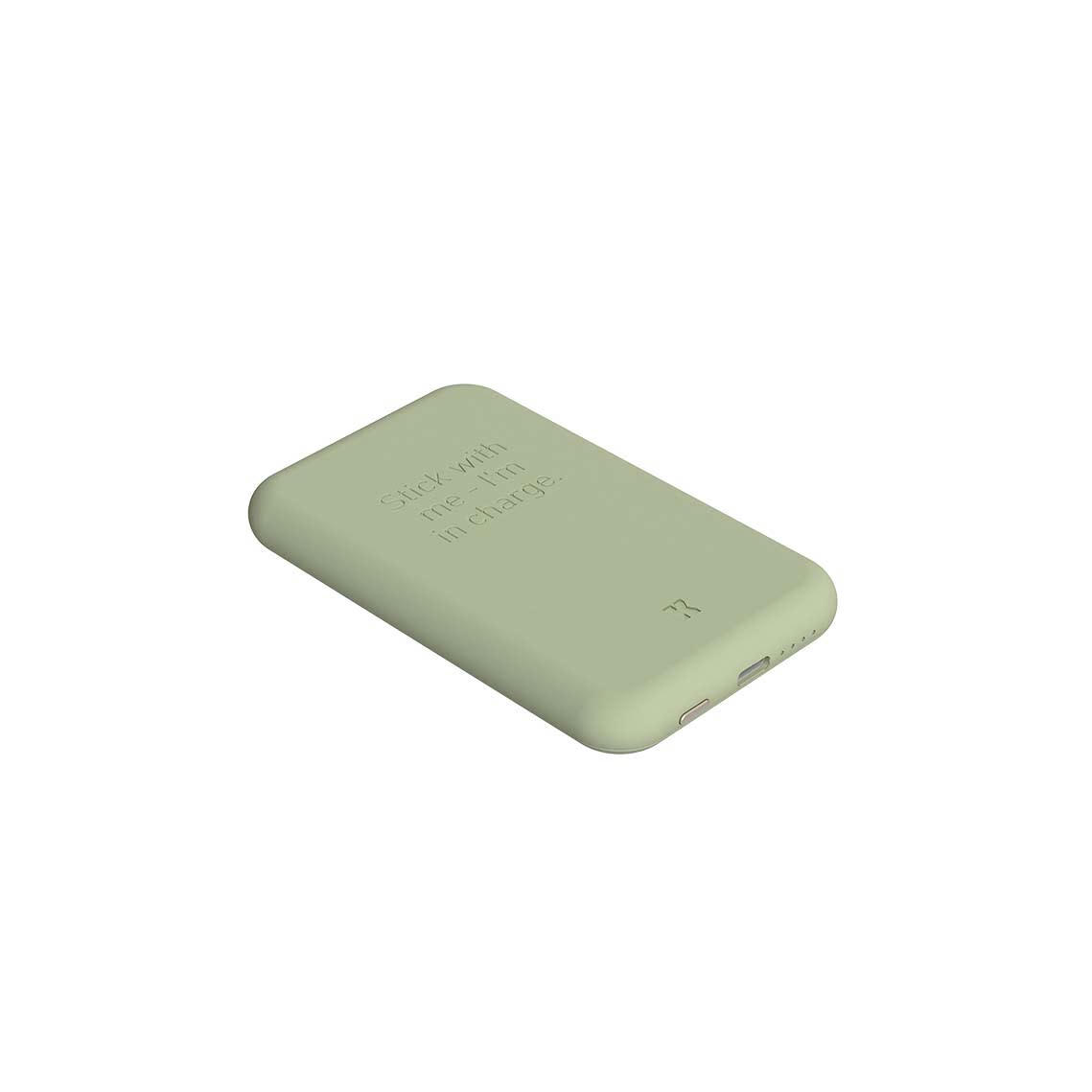 - Batterie externe toCHARGE Qi Dusty Olive