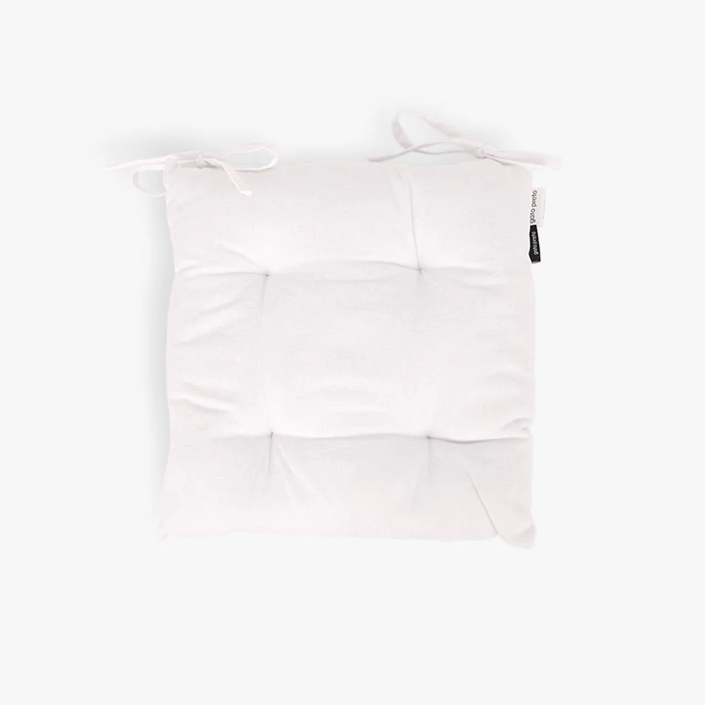 Almofada para Cadeira Algodão Branco 4EVERYDAY
