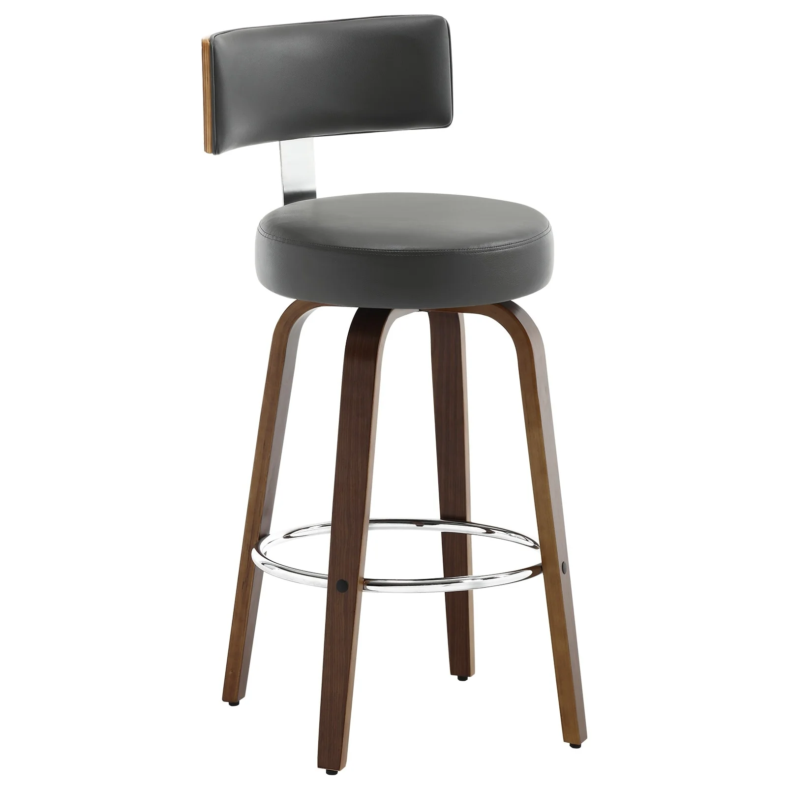 Faux Leather Upholstered Swivel Counter/ Bar Stools Set of 1/2/4