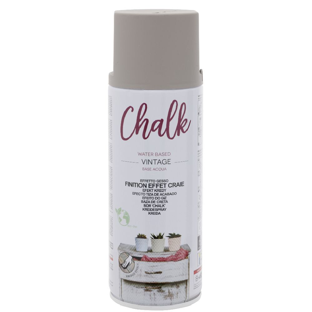 Peinture aérosol Chalk effet craie 400 ml Gris