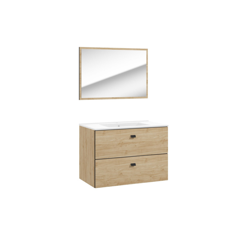 Ensemble de salle de bain Arte chêne 80 cm AQUATRENDS