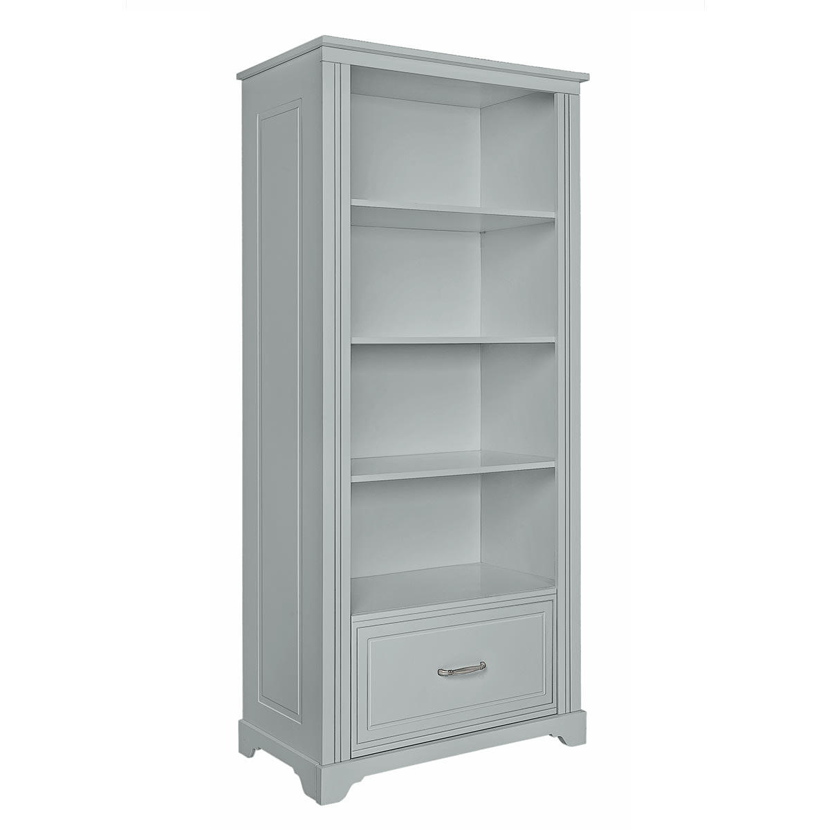 MELODY - Bibliothèque 1 tiroir gris