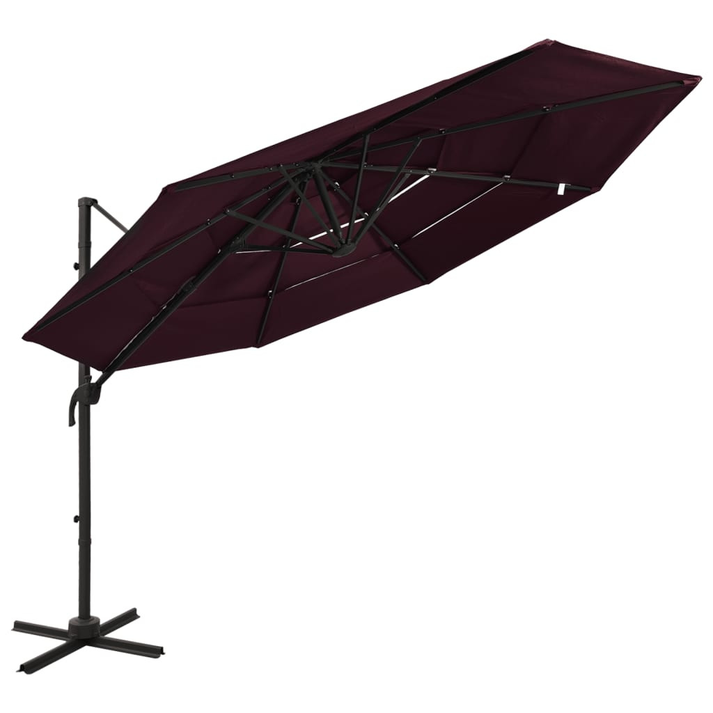 Parasol ogrodowy CzerwonyvidaXL