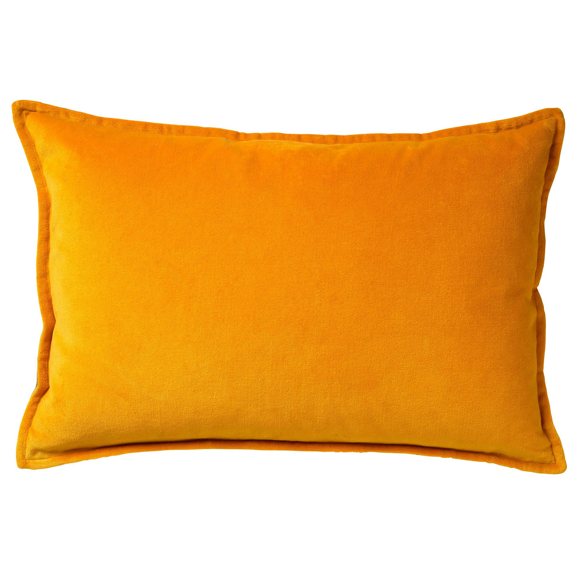 - Housse de coussin jaune en velours-40x60 cm uni