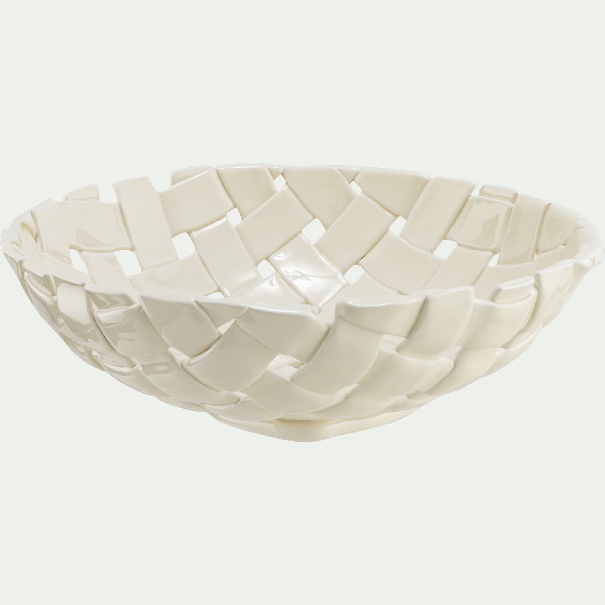 TRESSE - Coupe en dolomite D32cm - blanc