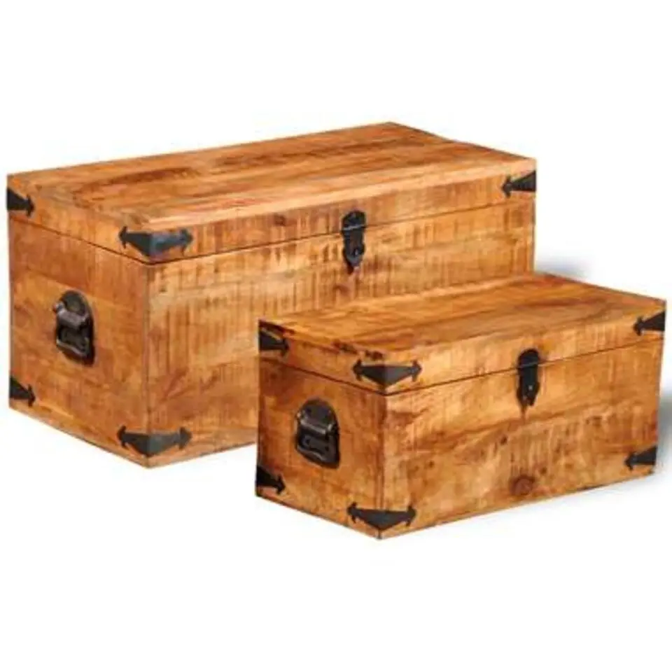 vidaXL - Opbergbox - Bruin - Hout