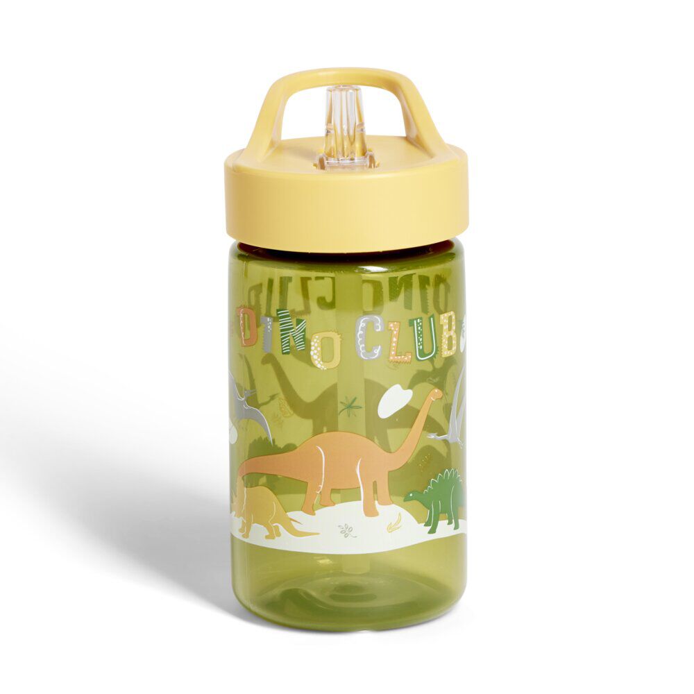 Gourde de camping dinosaure pour enfant plastique vert 43cl