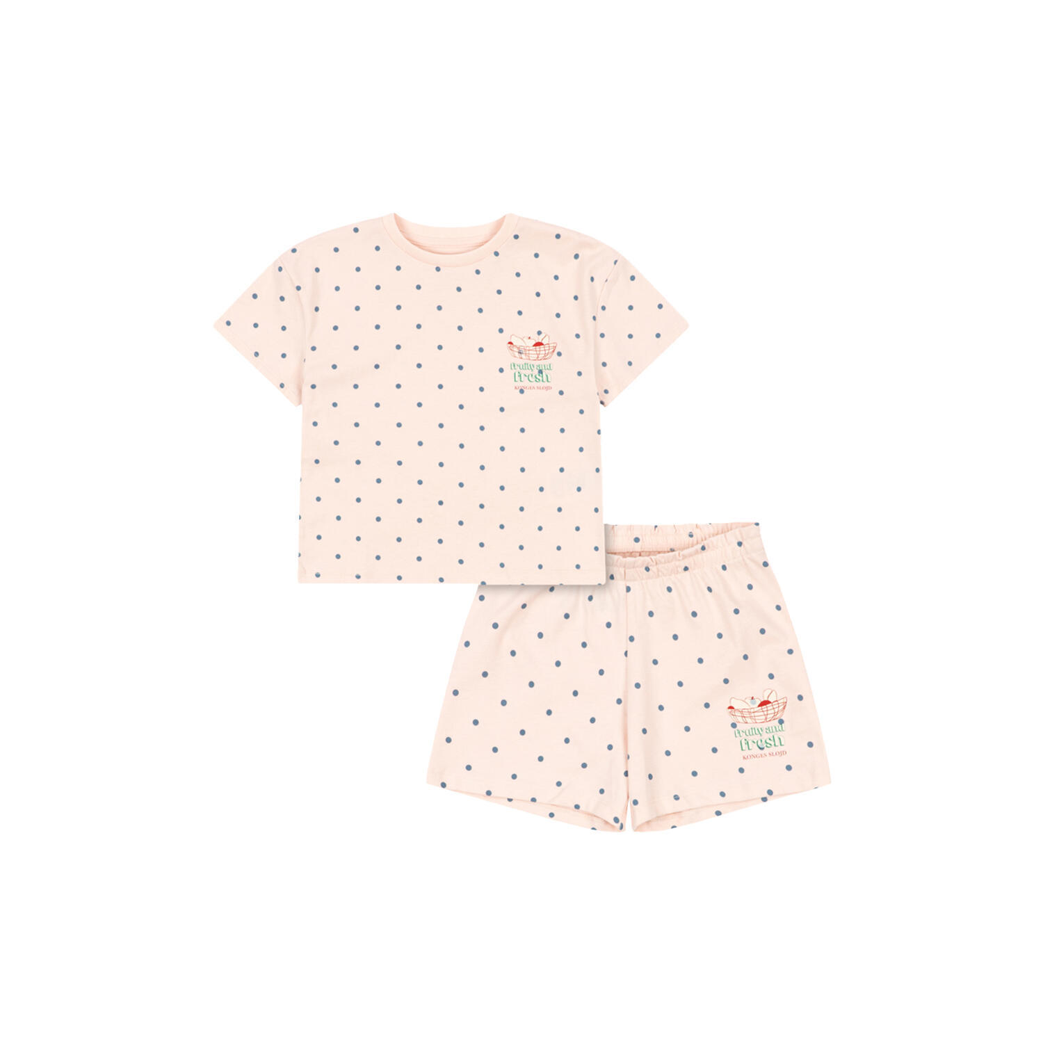 Lin Tee Set, rosewater dot