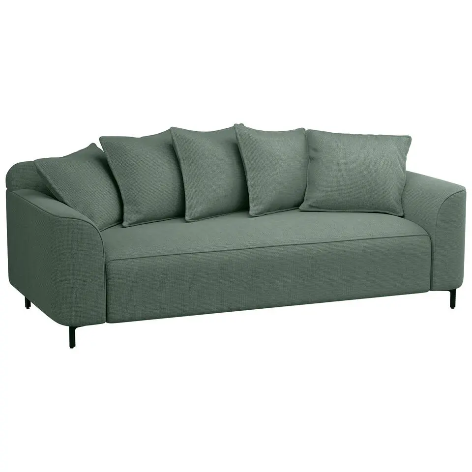 Bank Elsa 3-zits - stof Eden - saliegroen