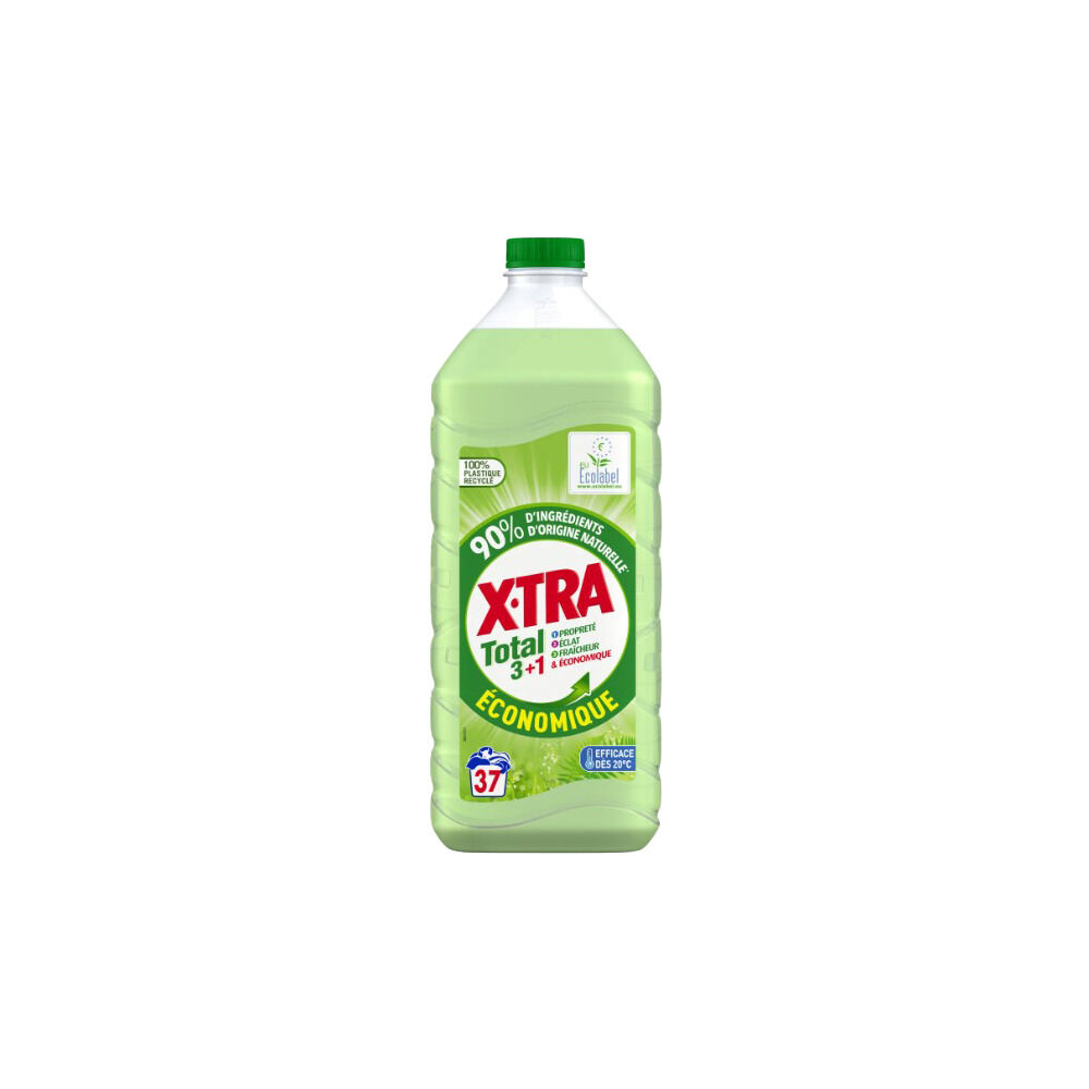 Lessive liquide X-TRA Total 3 1 économique - 37 lavages (1,85 l)