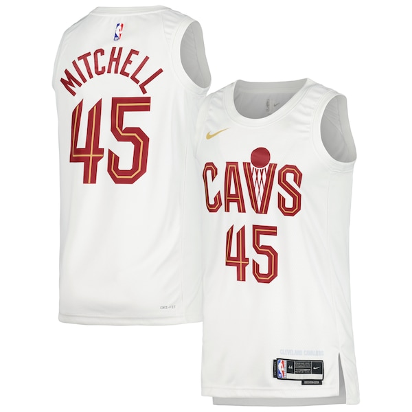 Donovan Mitchell Cleveland Cavaliers Nike Unisex Swingman Jersey - Association Edition - White/Wine