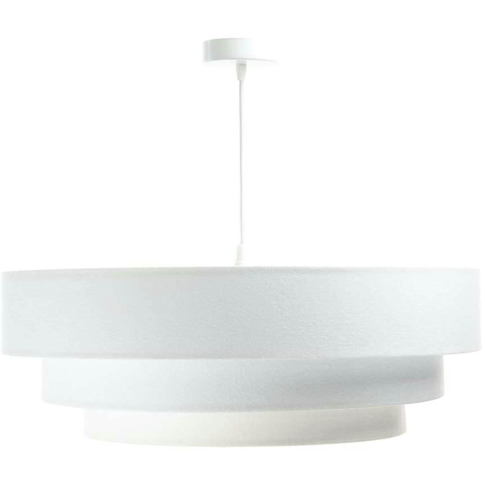 TRINITI - Suspension Tissu Blanc 60x60x25 cm