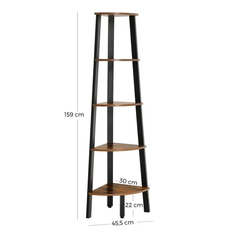 Bobbel Home - Boekenkast - Vintage Kast - 5 planken - Industrieel