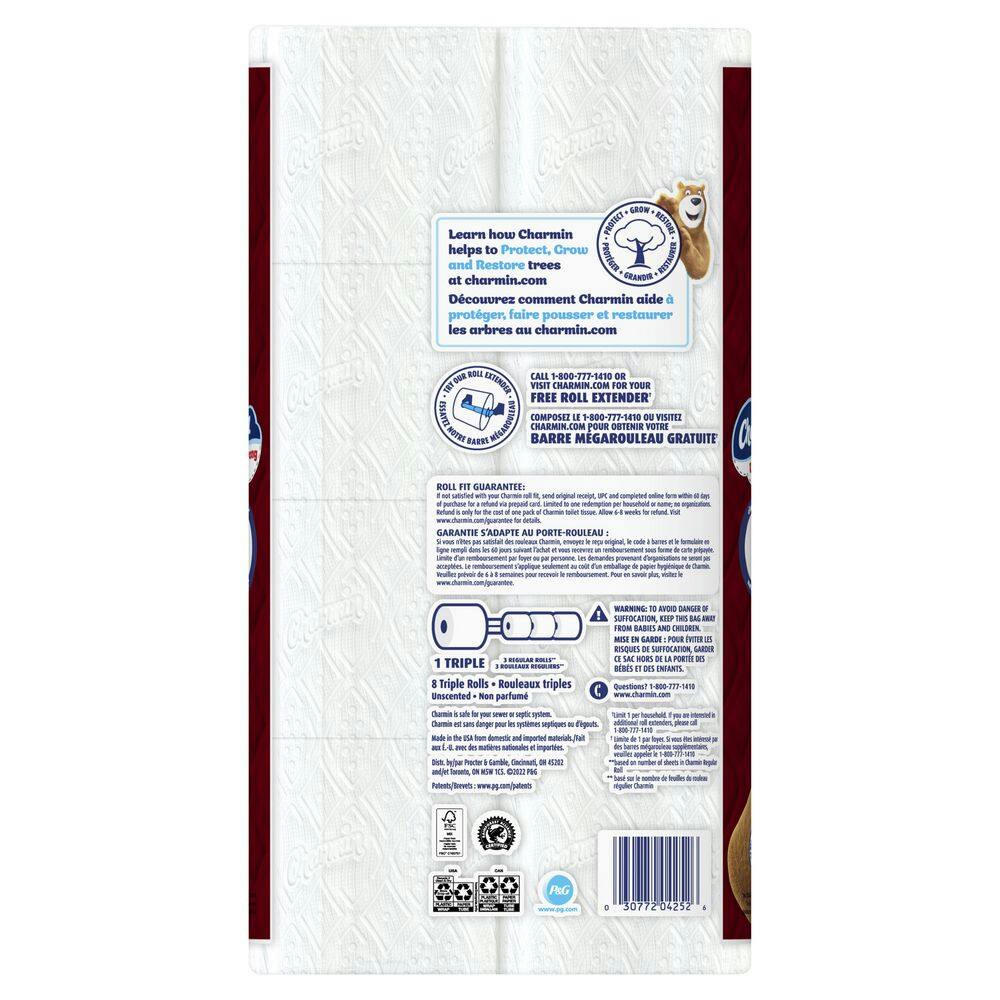 Charmin Ultra-Strong Triple Roll Bathroom Toilet Paper, 2-Ply, 8-pk