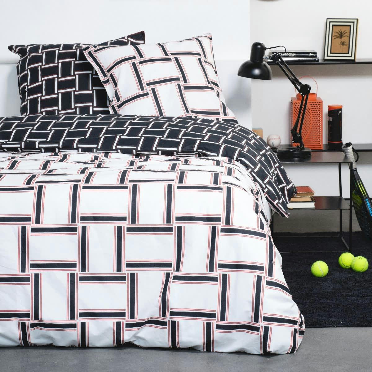 - Parure de lit en Coton Blanc 240x220 cm