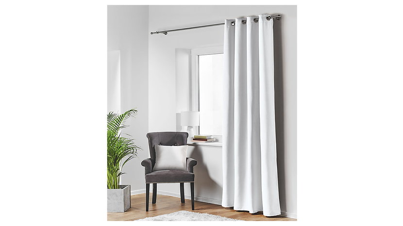 Zasłona Blackout przelotki 140x260 cm biała