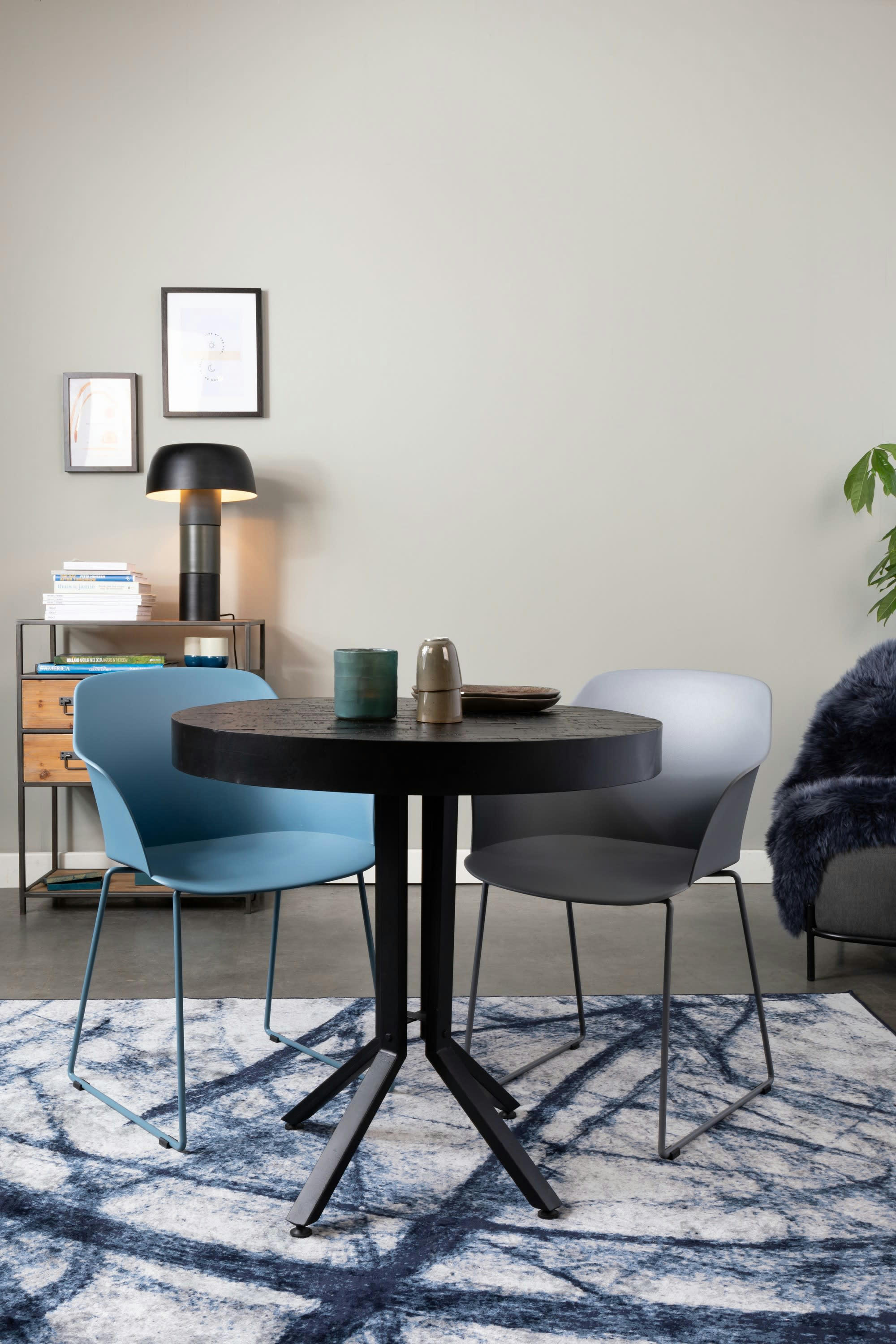 STACKS - Fauteuil en polypropylène gris