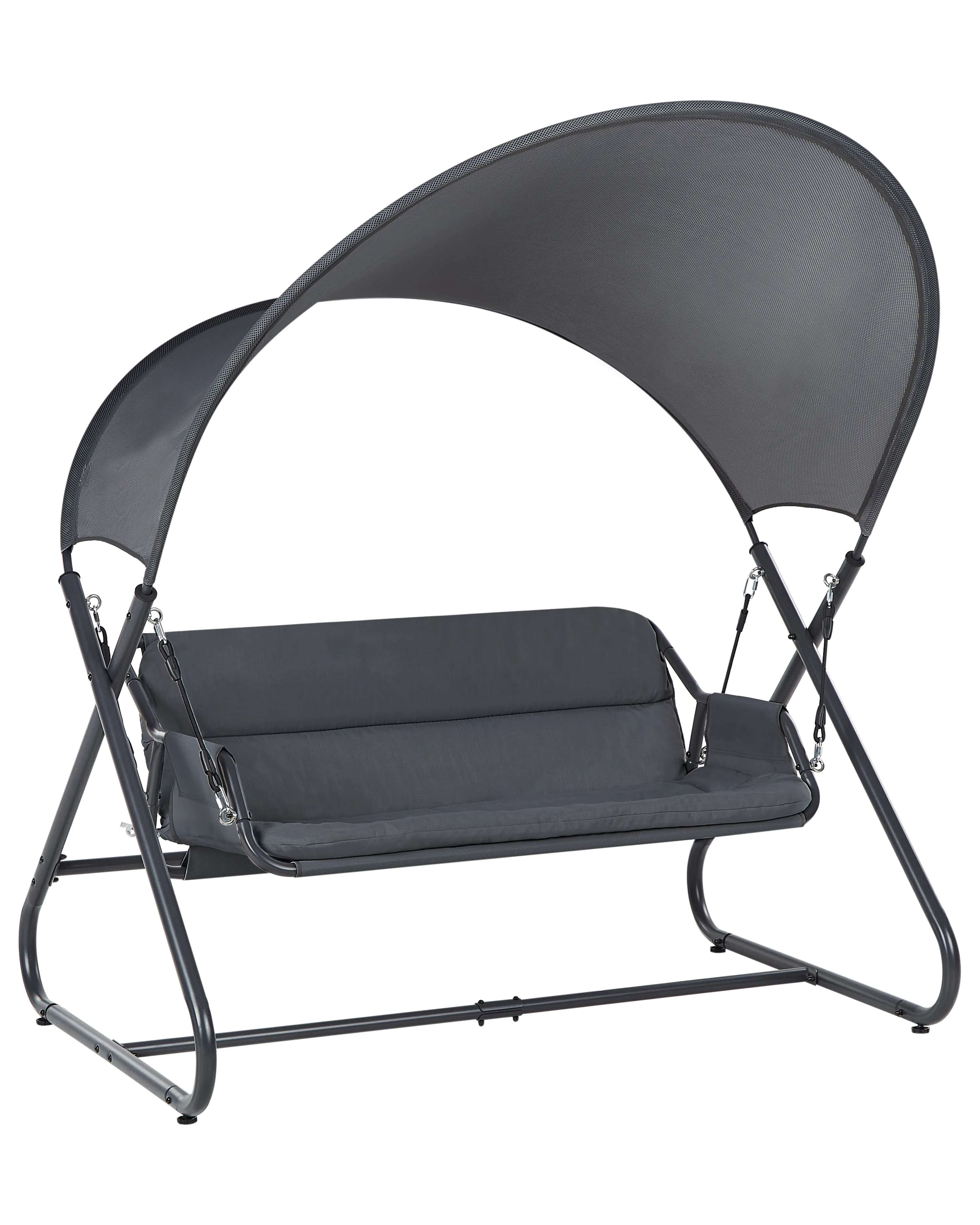 Patio Swing SOLAGNA Metal Dark Grey