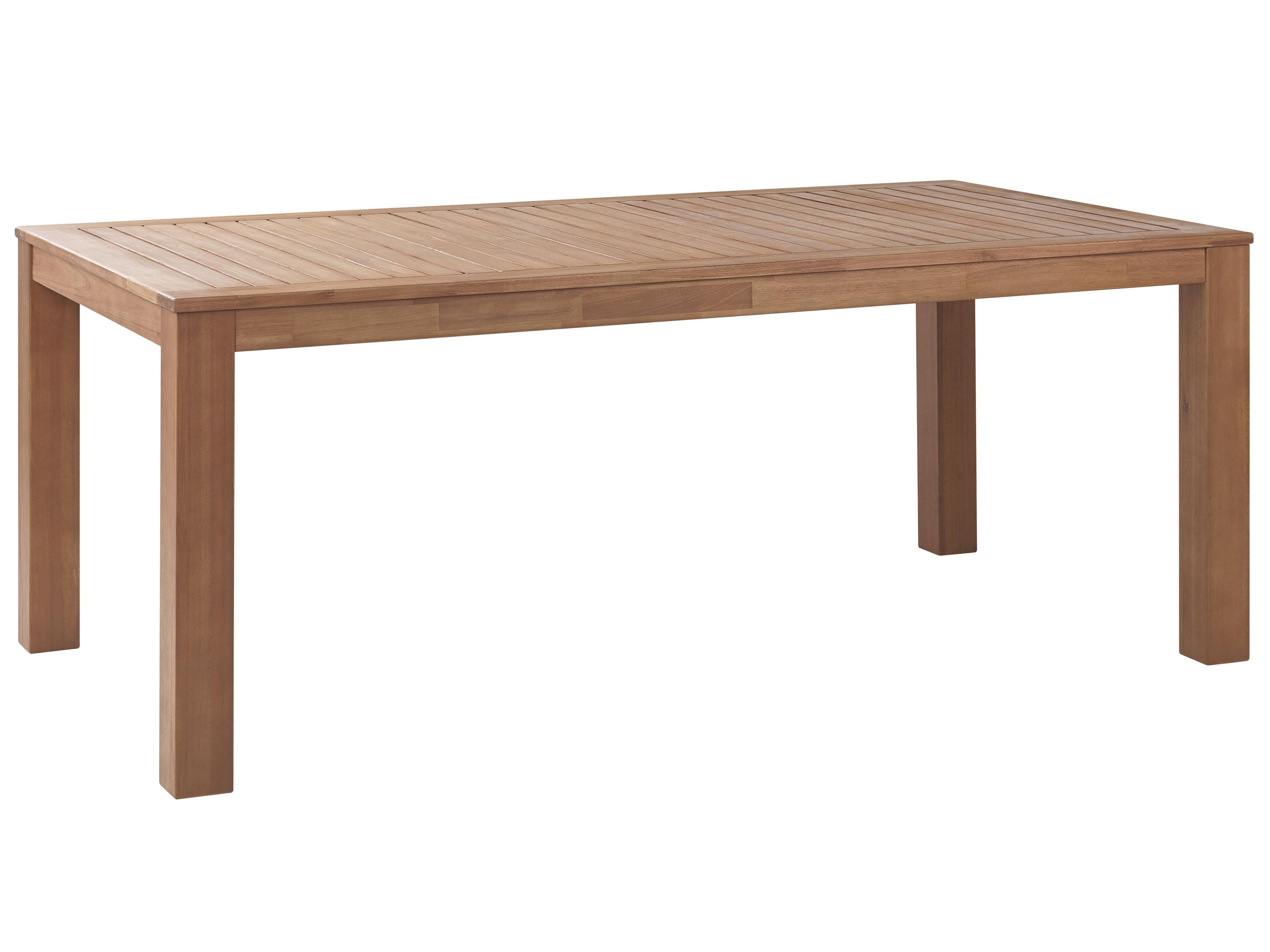 Garden Dining Set with Benches 6 Seater MONSANO Eucalyptus Wood Brown