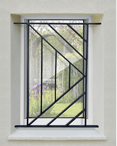 Grille de Defense Isoangle pour Fenetre H 45 cm x L 40 cm (côte tableau)