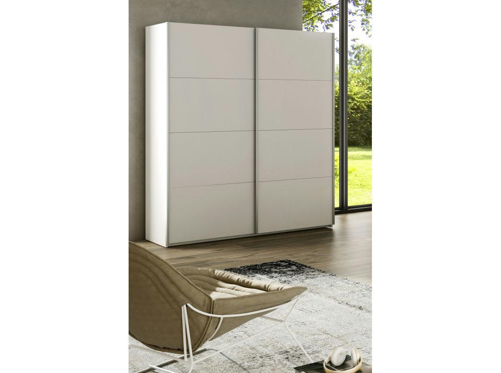 FÉLIA - Armoire penderie avec portes coulissantes L150 x H200cm