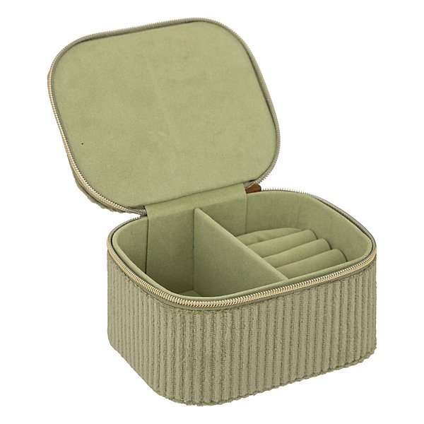 Boîte à bijoux Enya - papier - vert - 11x5 - 5 cm - Atmosphera