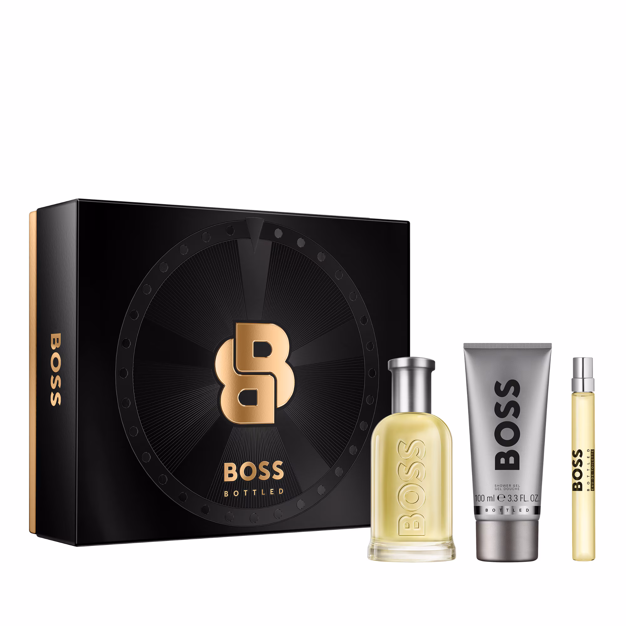 BOSS BOTTLEDCoffret - eau de toilette + format voyage + gel douche