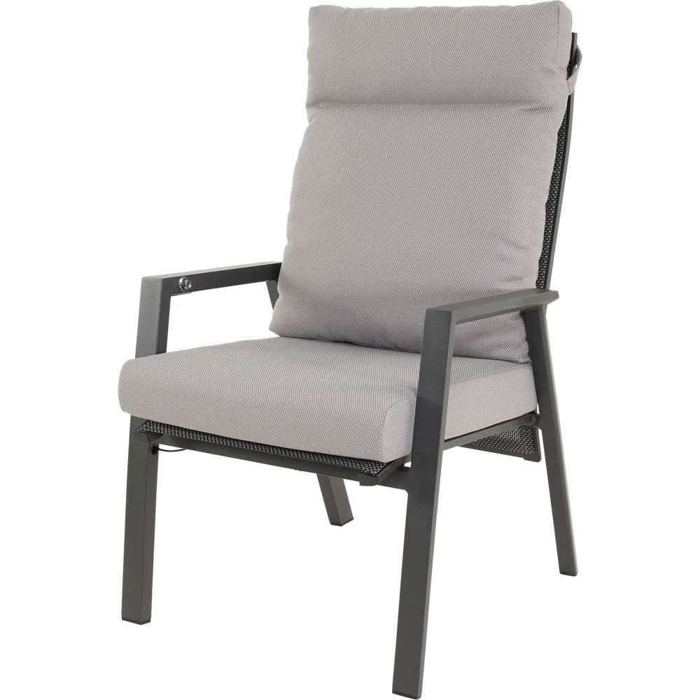 Lesli Living bistrostoel Malik - grijs - 65x75x105cm - set van 2