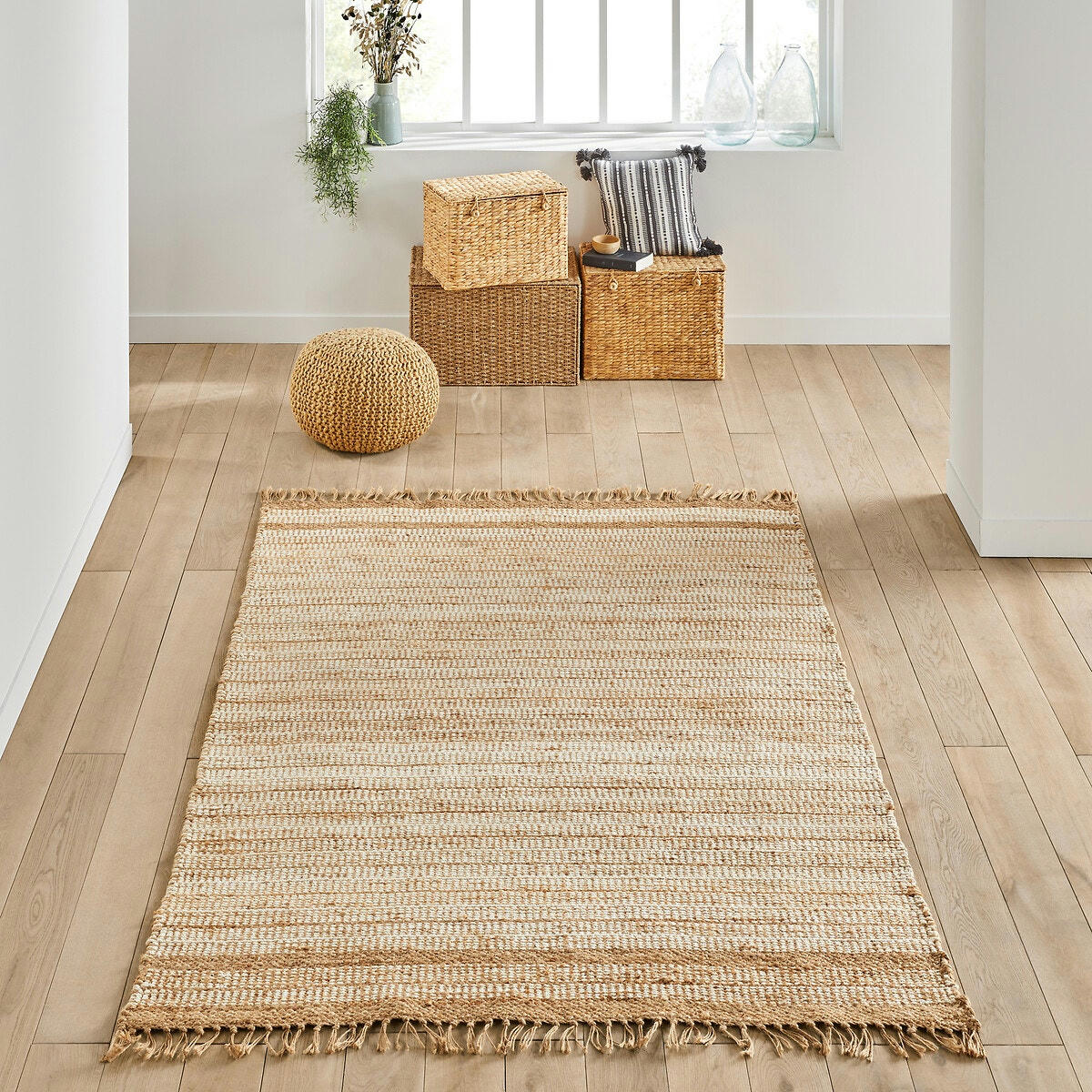 Tapis jute et chenille, Holza