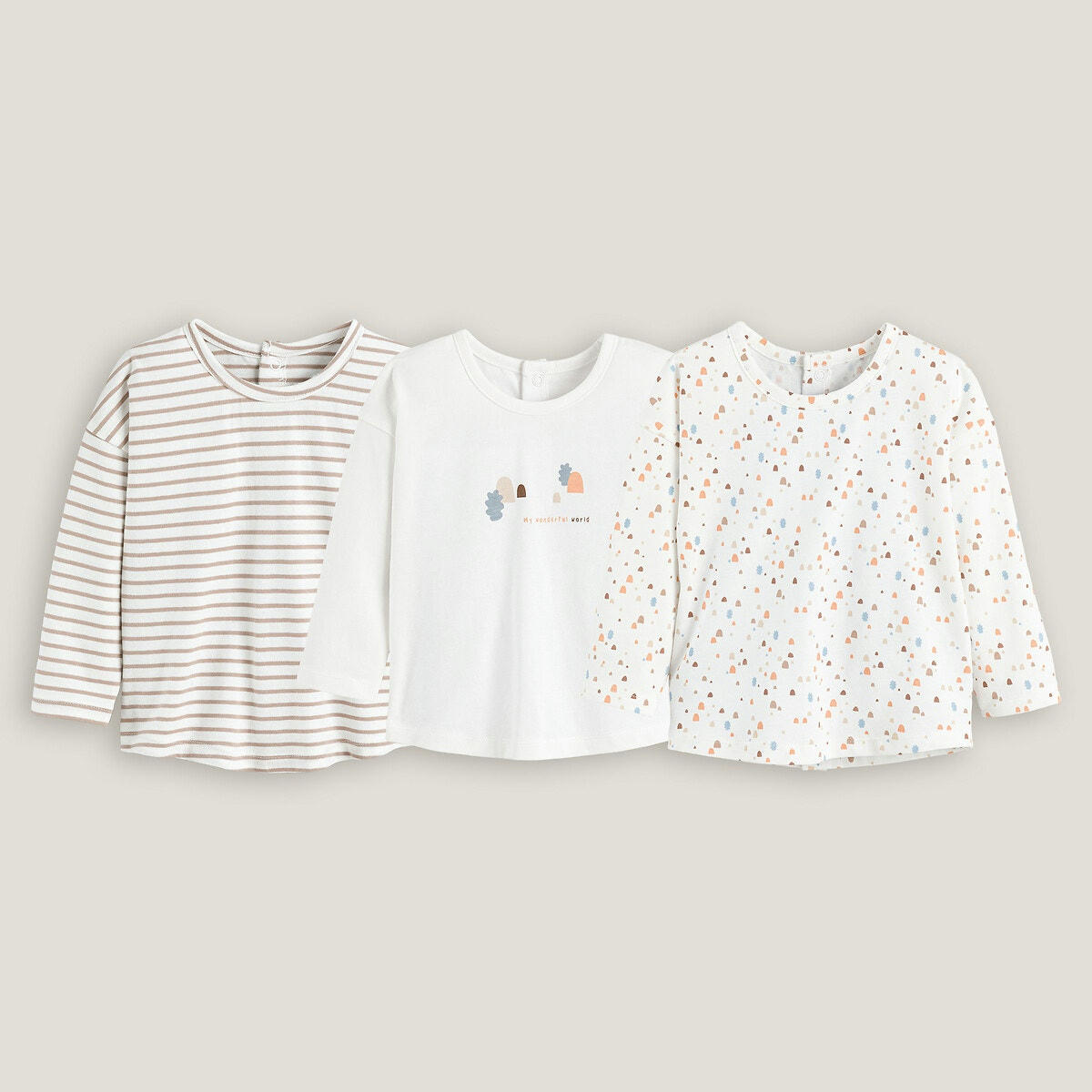Lot de 3 T-shirts manches longues