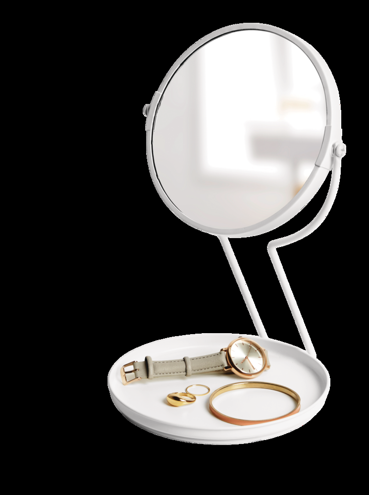 Umbra See Me One-Side Maginified Round Bathroom/Vanity Mirror