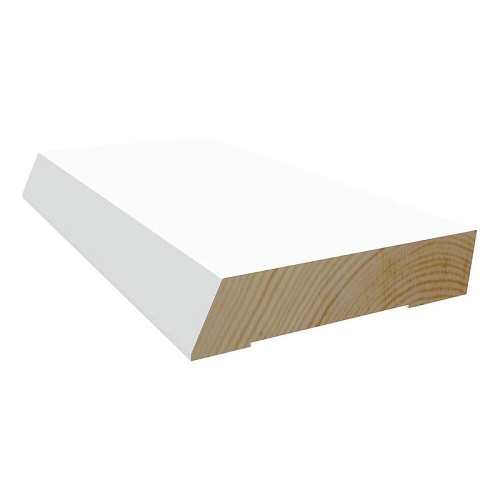 GULVLIST MOELVEN 15X70X4400MM TIDLØS HVIT