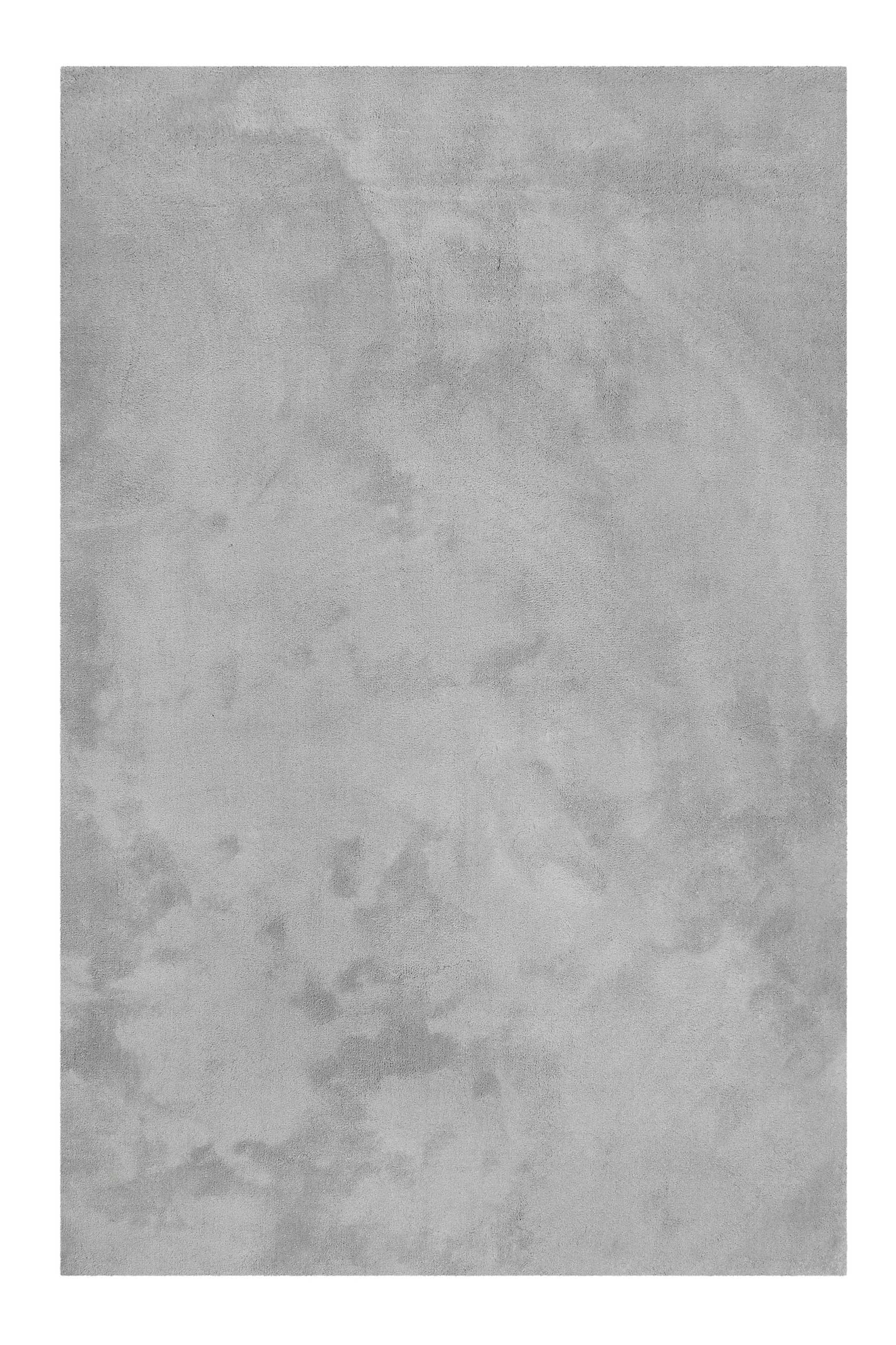 VANESSA - Tapis doux polyester microfibre gris souris 130x190