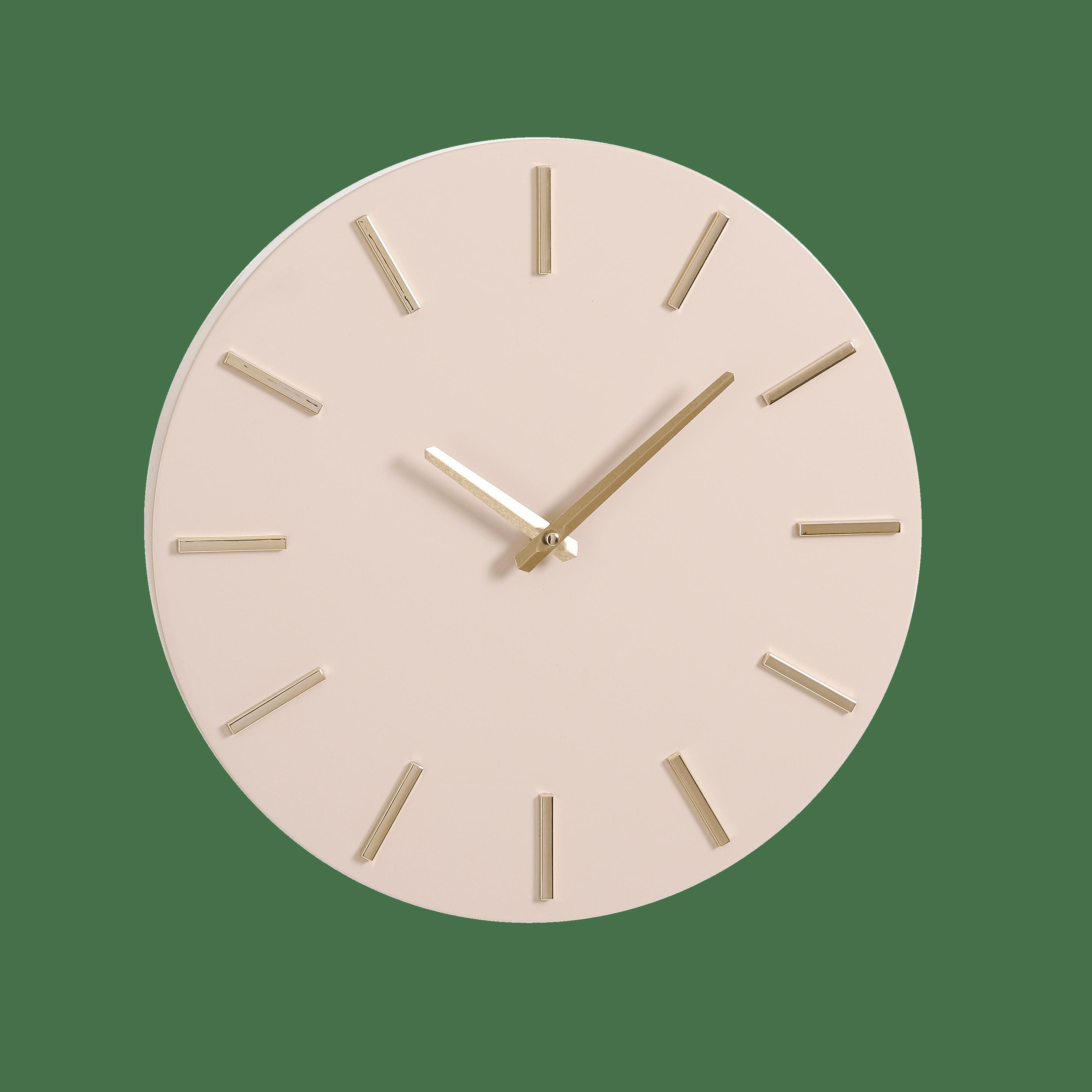 BRIXEN - Horloge en aluminium beige D35,5