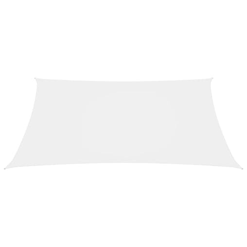 NNEVL Sunshade Sail Oxford Fabric Rectangular 4x5 m White
