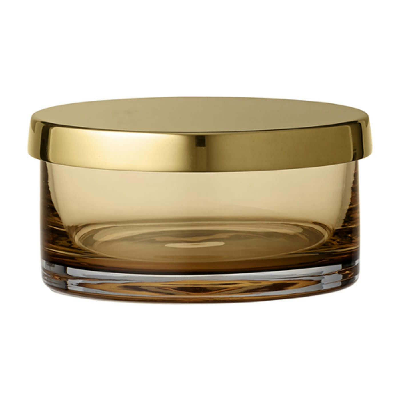 TOTA - Boîte verre et laiton D9cm