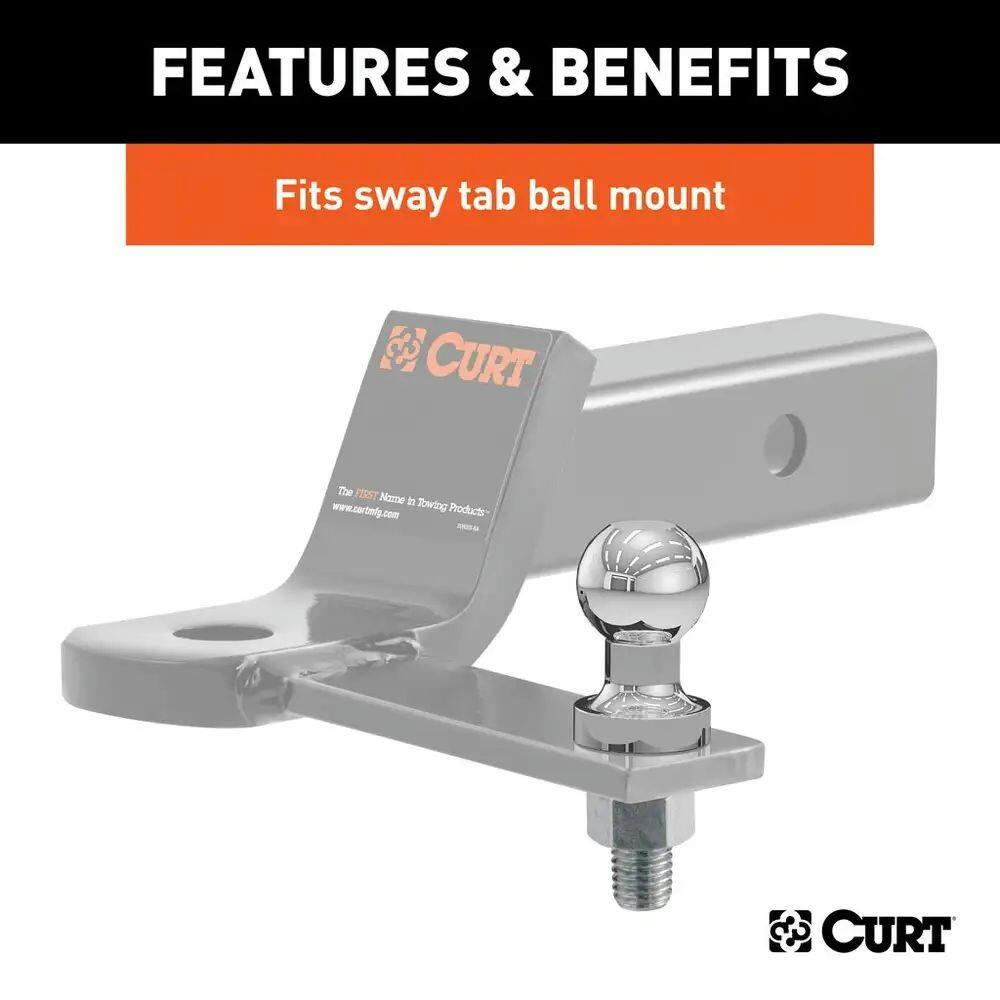CURT Replacement 1-1/4-in Sway Control Ball (5/8-in x 1-3/4-in Shank)