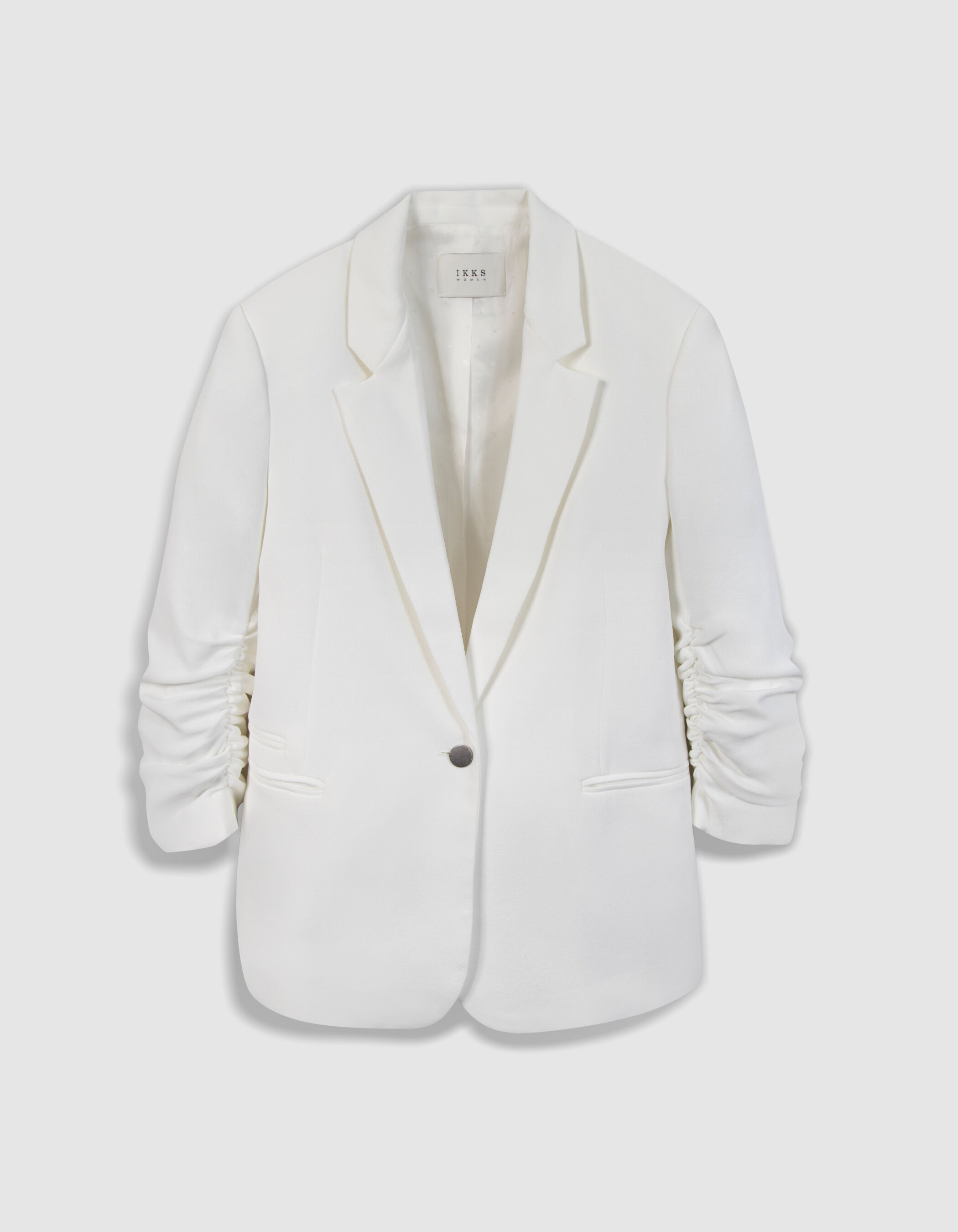 Veste de costume blanc cassé recyclé Femme