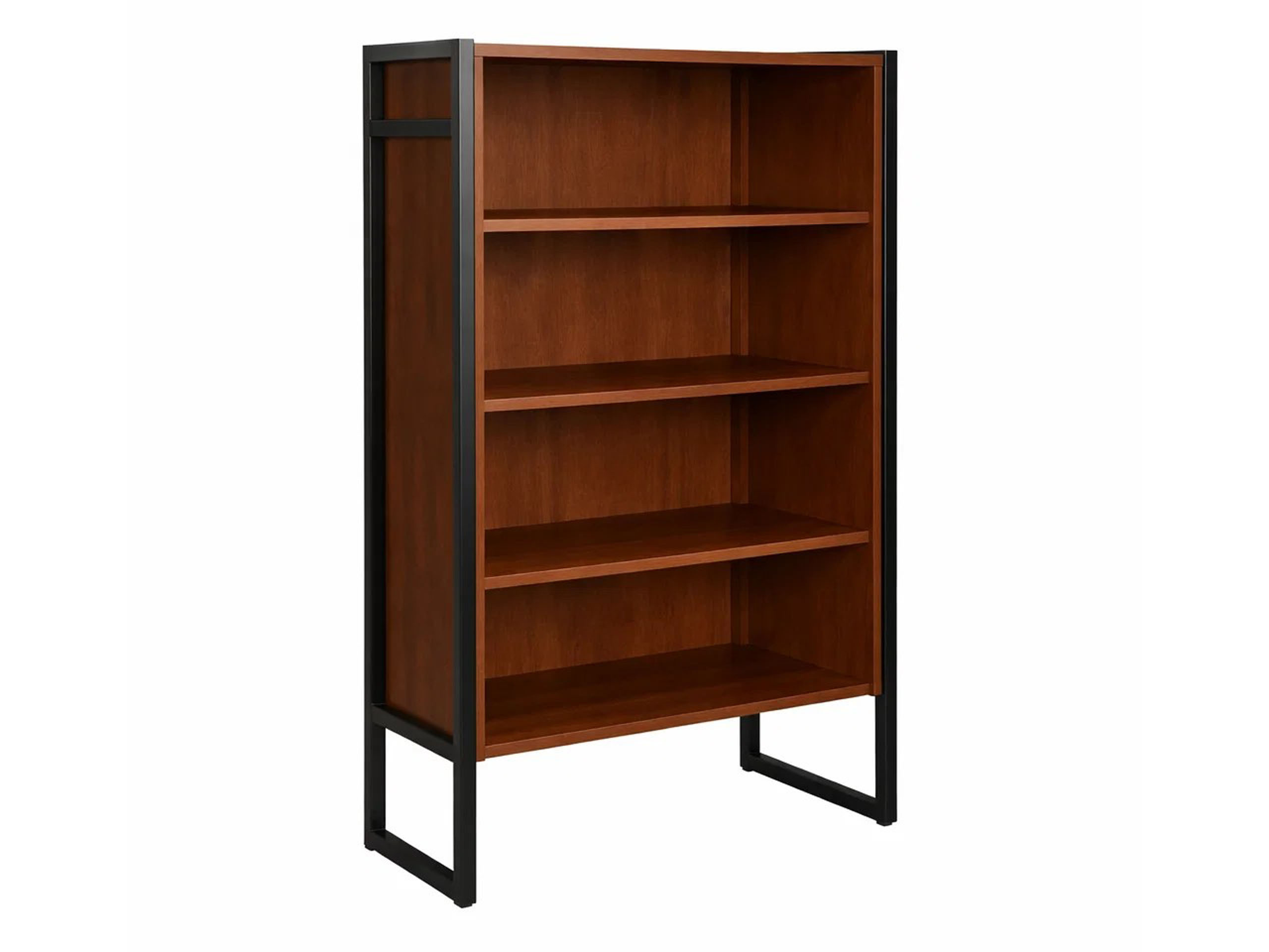 Regał Loft wood III drewniany 4 półki, kolor kasztan
