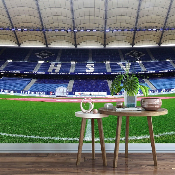 Vliestapete »XXL Vliestapete«, HSV Hamburger SV Stadion, mehrfarbig, matt