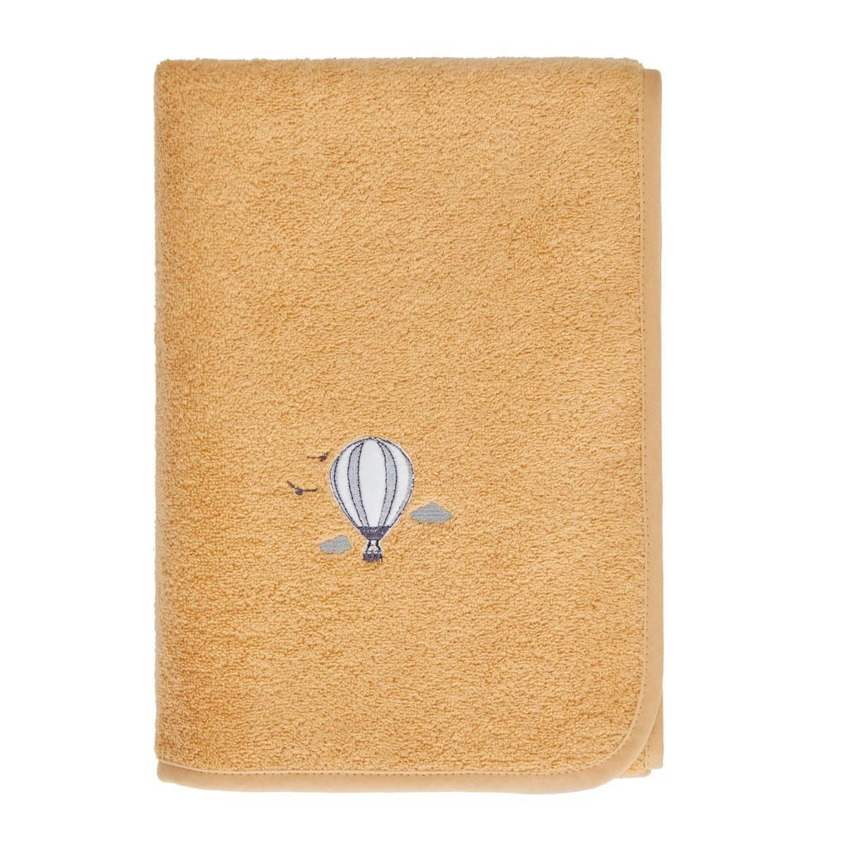 BABY SOFT BALLON - Drap de bain en coton peigné zéro twist  miel 70x130 cm