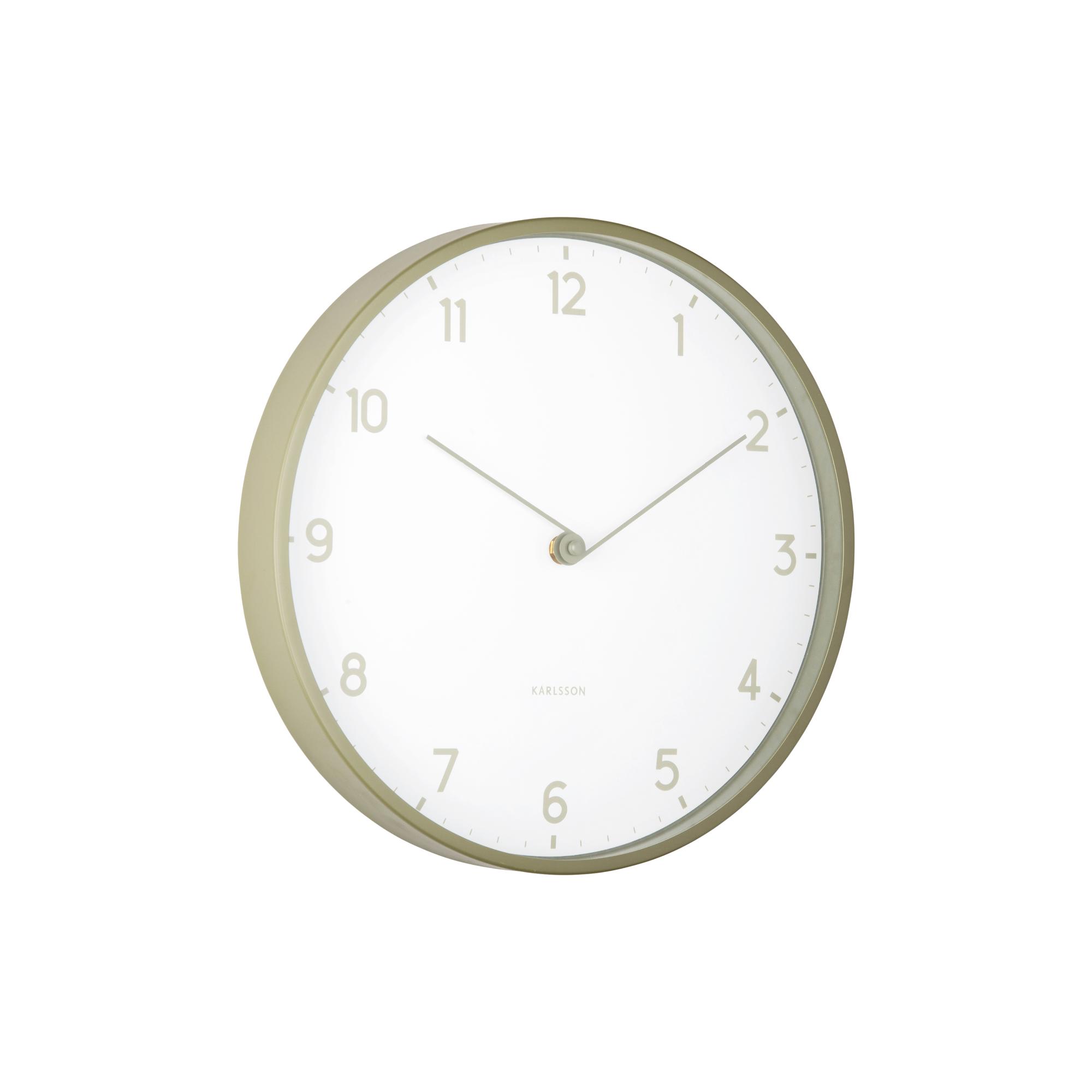 Karlsson wandklok Sencillez - groen - Ø30cm