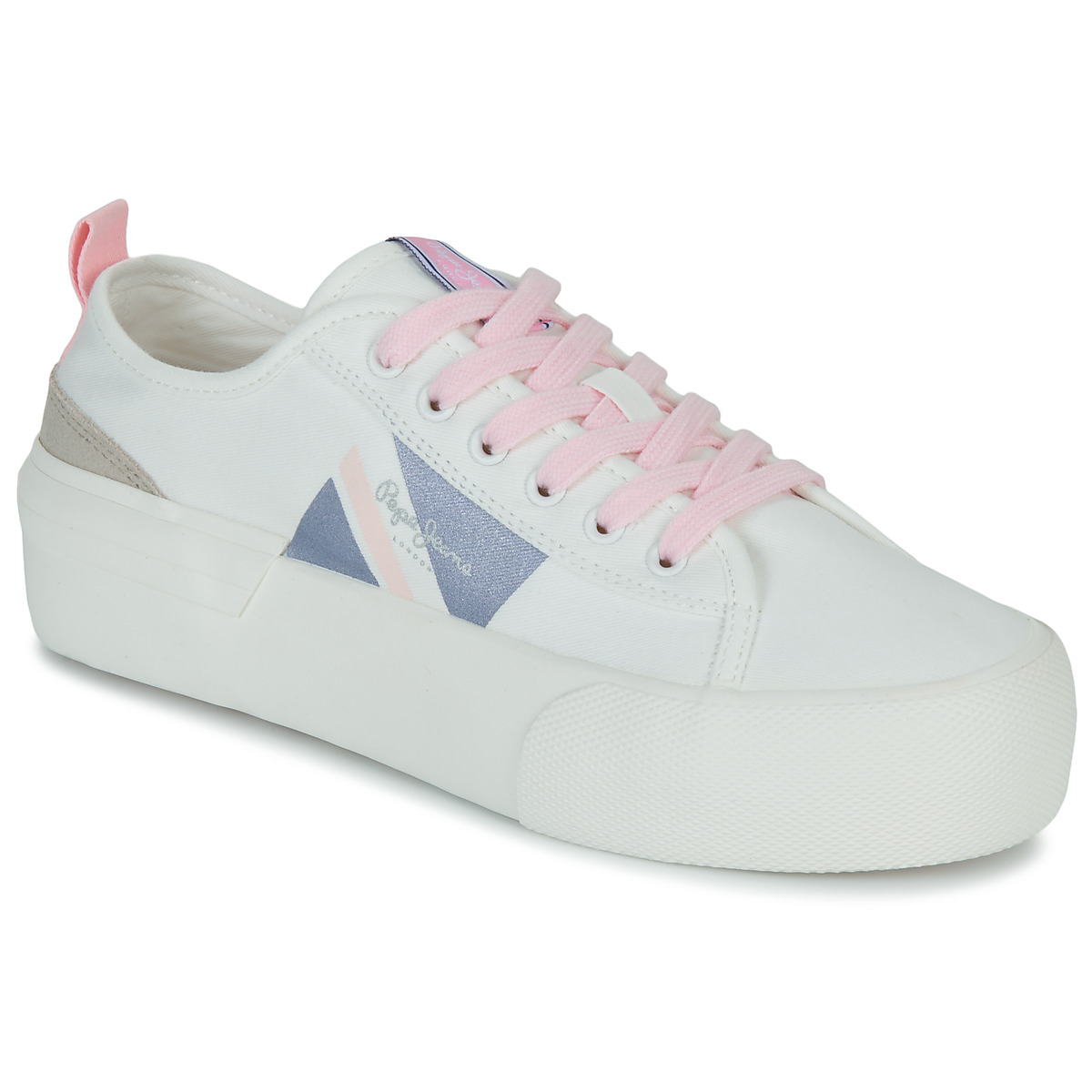 Pepe jeans - ALLEN FLAG COLOR W - White / Pink